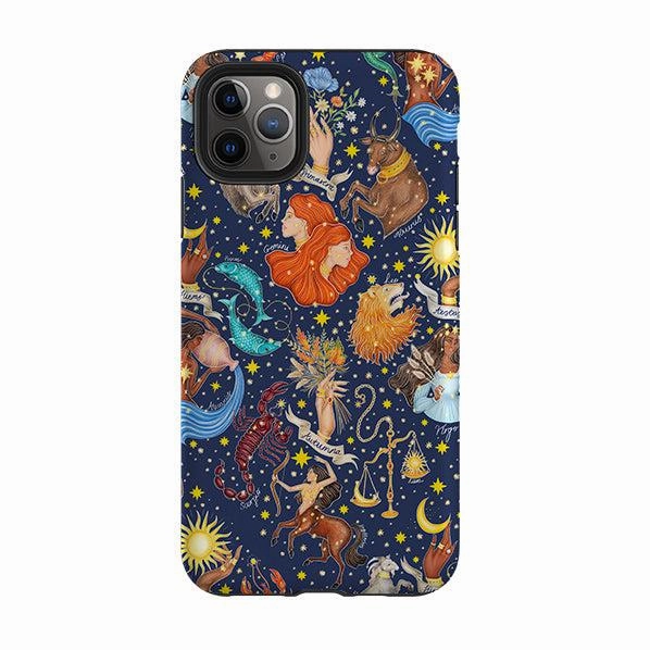 iPhone Tough Case - Zodiac Composite By Catherine Rowe Simple Texture