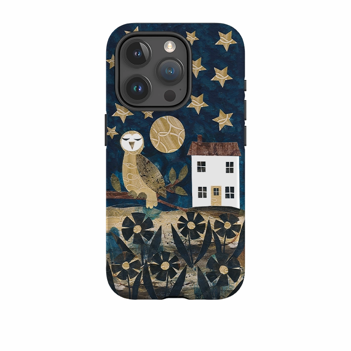 iPhone Tough Case - Night Watch Owl By Tracey English Smooth Detail Compact Pattern