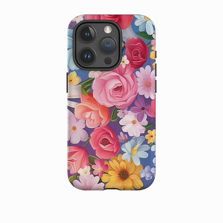 iPhone Tough Case -Esher Floral Scratch Proof