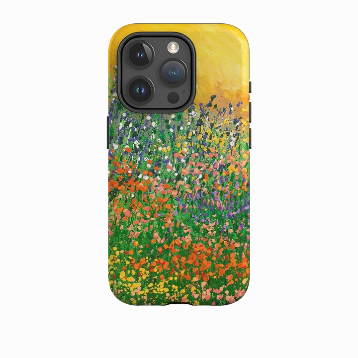 Elegant Design Layer iPhone Tough Case - Sun Garden By Linda Calvert Jacobson