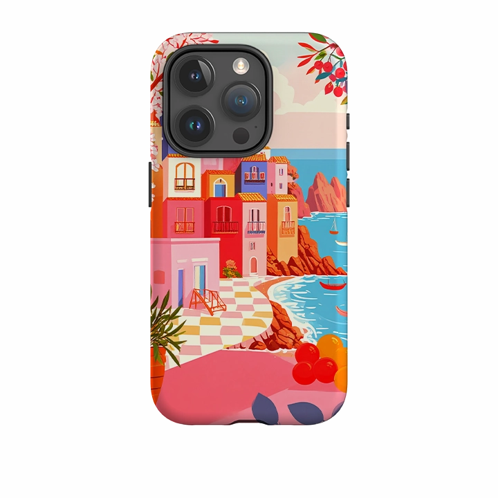 iPhone Tough Case - Italian Landscape Hybrid Texture Design