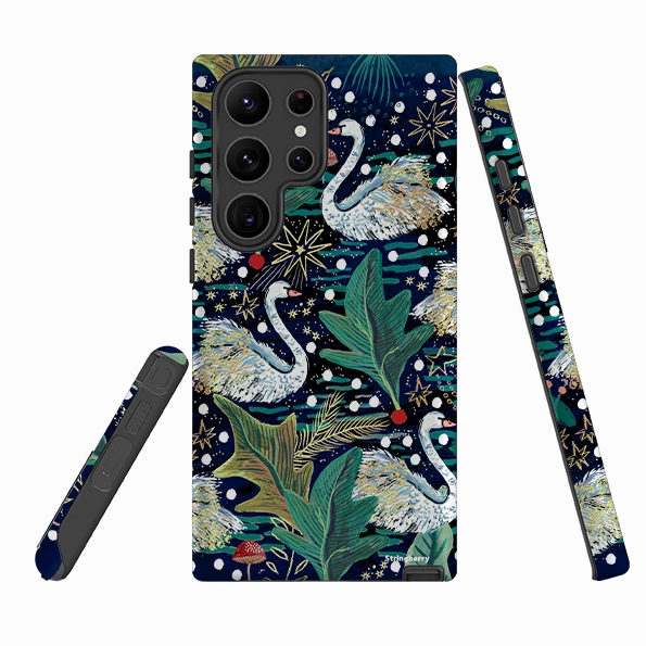 Samsung Tough Case - Swan By Emma Frances Grant Unique Artwork Stylish Form