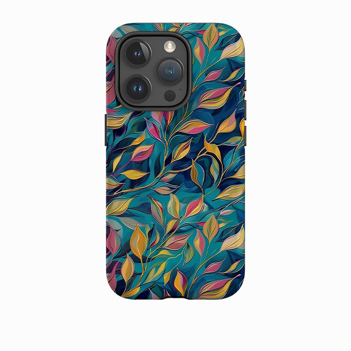 iPhone Case - Nutberry Leaves Hybrid Pattern Texture