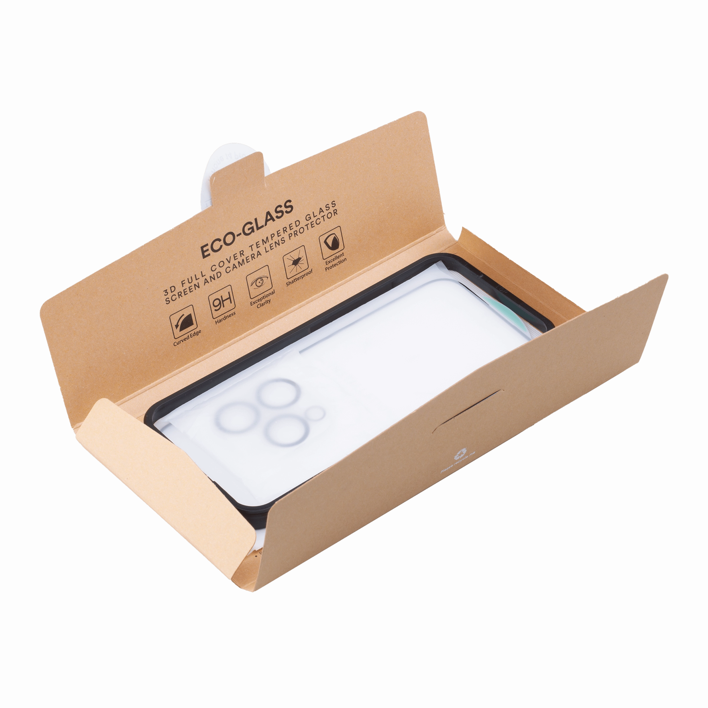 Smooth Shield iPhone 15 Premium Eco Tempered Glass Screen and Lens Protector anti fingerprint