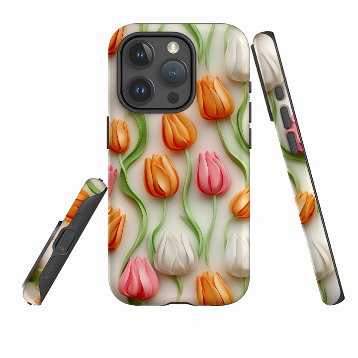 iPhone Case - Alkmaar Tulips Elegant Look Impact Cushion