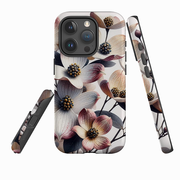 Drop Protection Daily Carry iPhone Case - Blackstone Floral