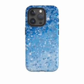 Practical Accessory Modern Frame iPhone Case - Blue Glitter (case does not glitter)