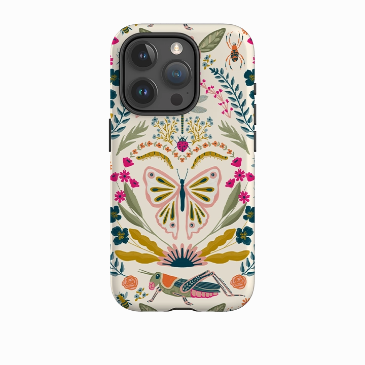 iPhone Case - Butterfly Floral By Abby Jacobs Premium Craft