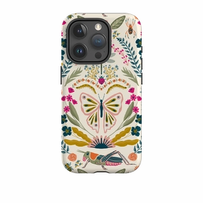 iPhone Case - Butterfly Floral By Abby Jacobs Clear Edge