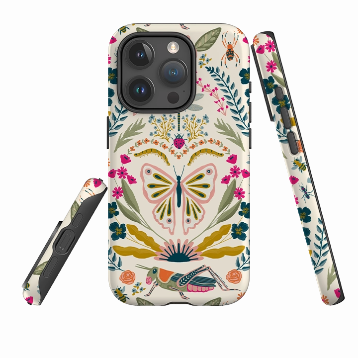 Daily Carry Soft Grip Finish iPhone Case - Butterfly Floral By Abby Jacobs