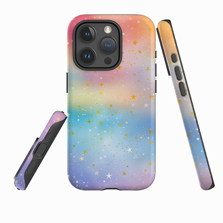 iPhone Case - Colour Galaxy Clear Frame Matte Texture