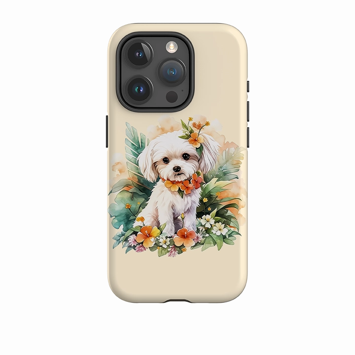 iPhone Case - Cute Dog B slim fit Elegant Layer Texture