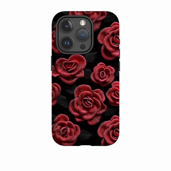 iPhone Case - Dark Roses II Sleek Appearance Comfort Pattern Texture