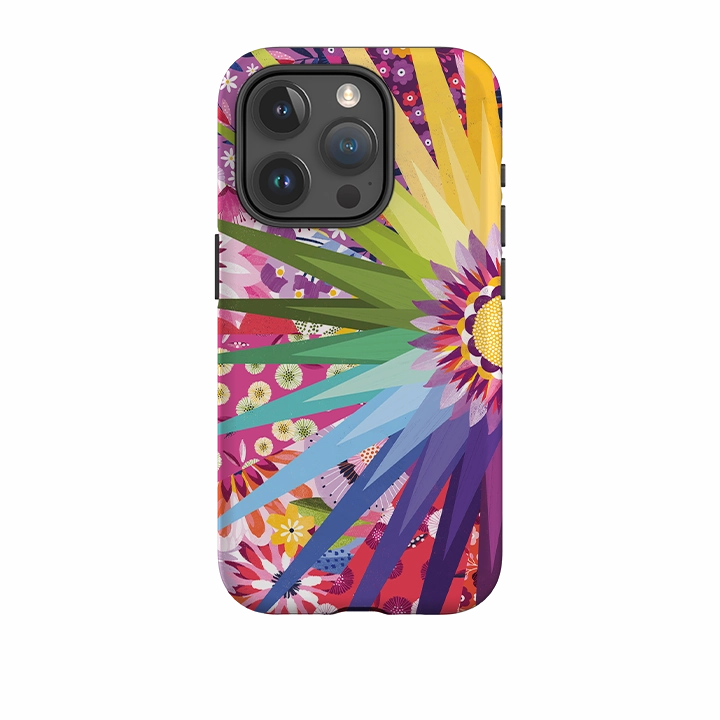 iPhone Case - Floral Sunshine II By Ali Brookes Polished Finish Texture