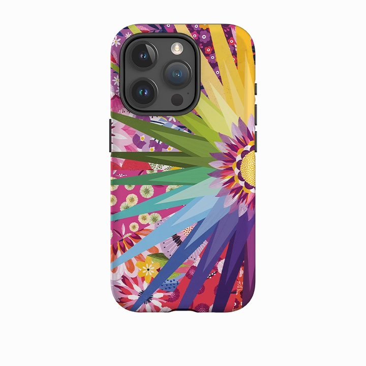 Minimal Frame Minimal Design iPhone Case - Floral Sunshine II By Ali Brookes