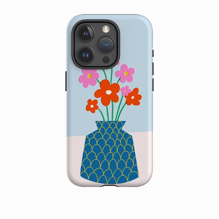 Handy Use Vivid Detail iPhone Case - Floral Vase II