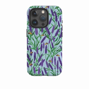 Comfort Build Layer Button Cover iPhone Case - Lavender By Tracey English