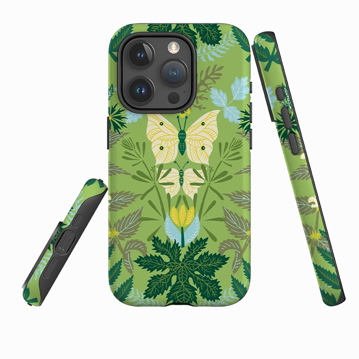 Elegant Touch Compact Texture Layer iPhone Case - Leaf Green By Kate Heiss