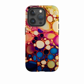 Protective Build Texture Portable Case iPhone Case - Liquid Galaxy