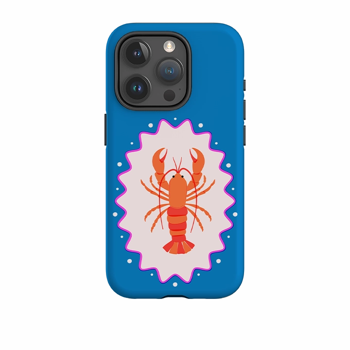 Protective Corner Tactile Buttons iPhone Case - Lobster