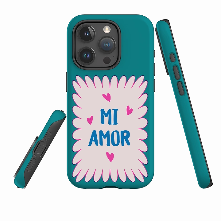 Comfort Edge Texture iPhone Case - Mi Amor