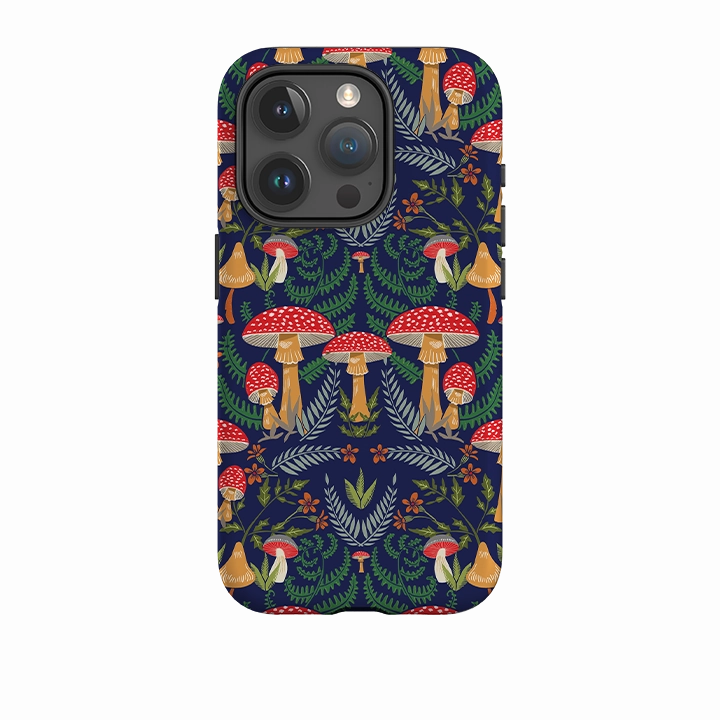 iPhone Case - Mushroom Magic By Kate Heiss Durable Design Premium Pattern Design