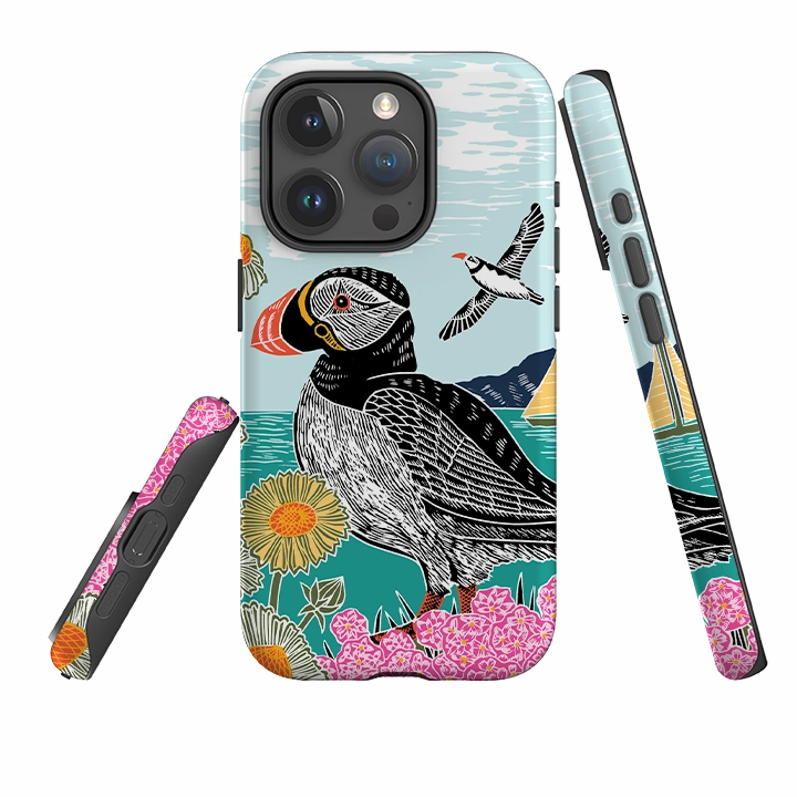 Subtle Touch Smooth Shield iPhone Case - Proud Puffin By Kate Heiss