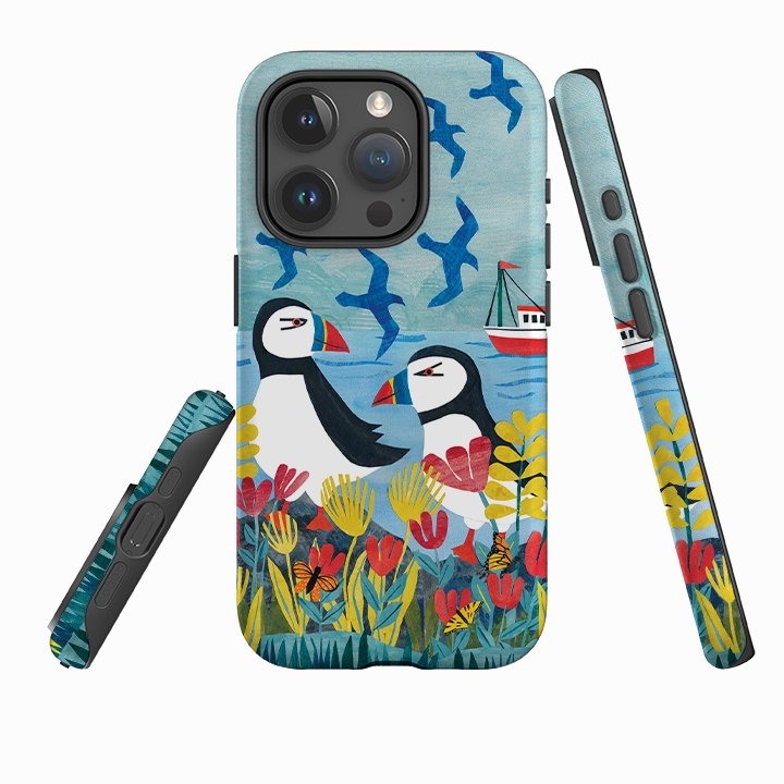 iPhone Case - Puffins By Tracey English Modern Build Texture Urban Style