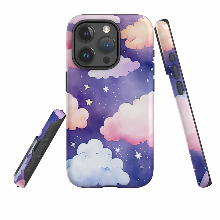 Modern Aesthetic iPhone Case - Rainbow Clouds IV