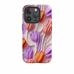 iPhone Case - Rotterdam Tulips Flexible Grip Gradient Design