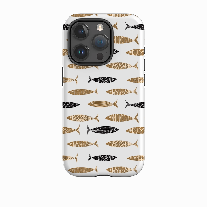 Matte Texture Finish Unique Texture iPhone Case - Sardines III