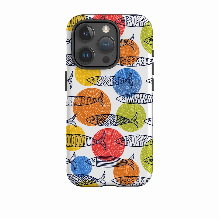 Textured Surface iPhone Case - Sardines In Colour