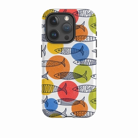 Smooth Outline Light Design iPhone Case - Sardines In Colour