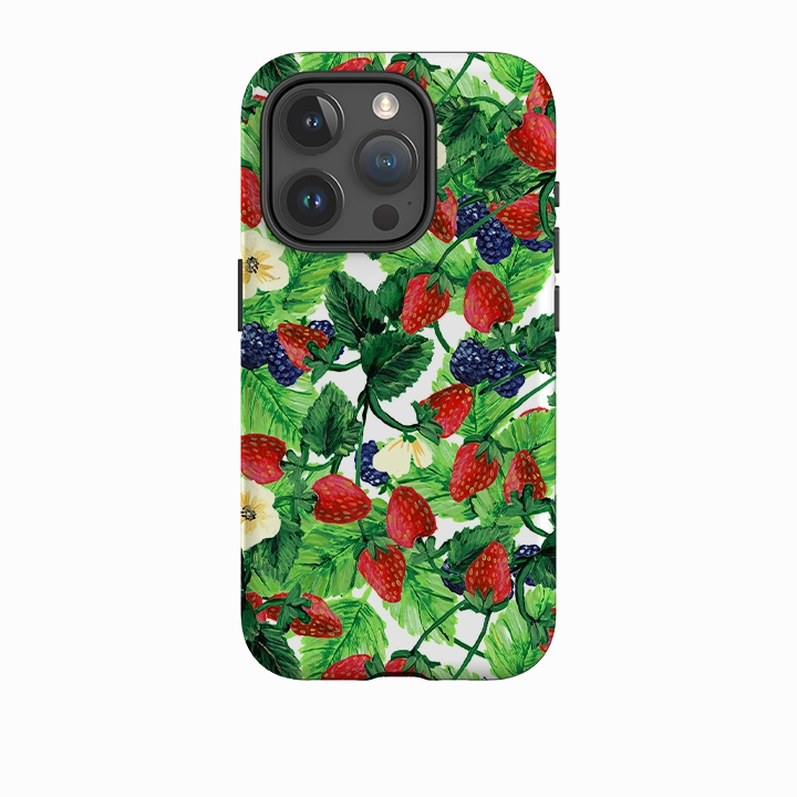 Modern Design Texture iPhone Case - Strawberries III By Abby Jacobs