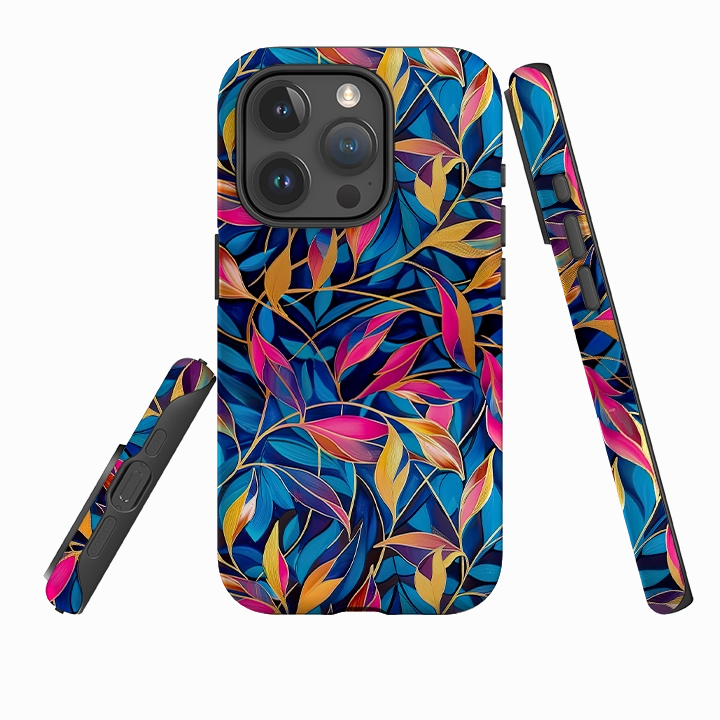 Matte Build iPhone Case - Tangled Leaves