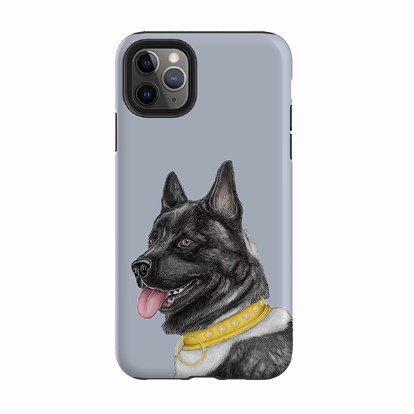 iPhone Tough Case - Akita By Catherine Rowe Matte Texture Layer