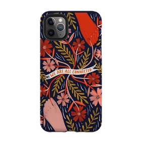 Waterproof Design iPhone Tough Case - All Connected By Lee Foster Wilson