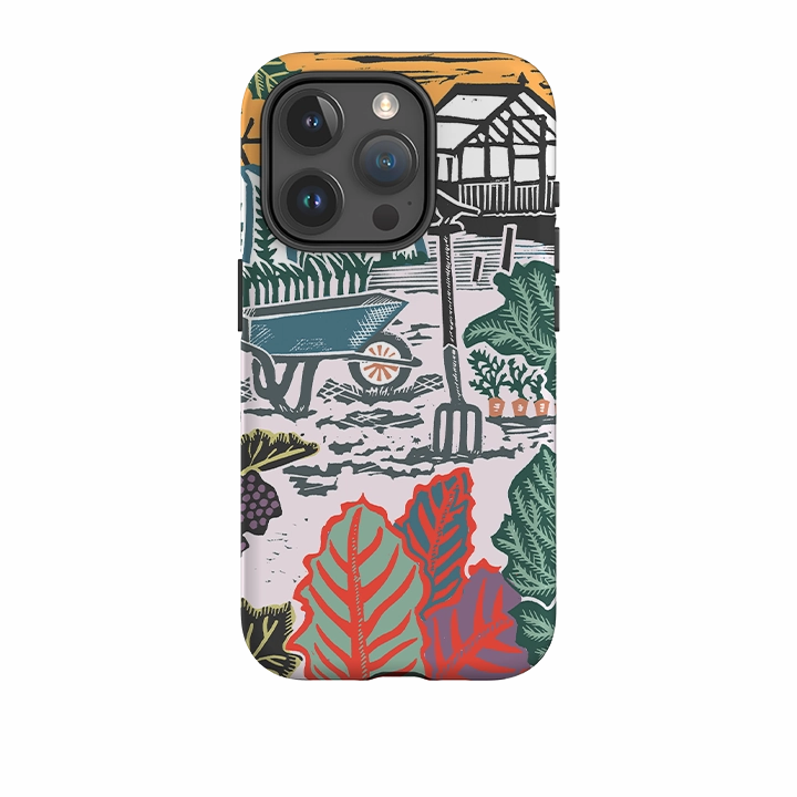 Portable Layer Comfort Pattern Texture iPhone Tough Case - Allotment By Kate Heiss