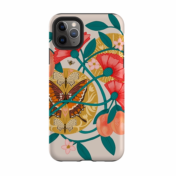 Modern Texture Build iPhone Tough Case - Apricots By Nina Pace