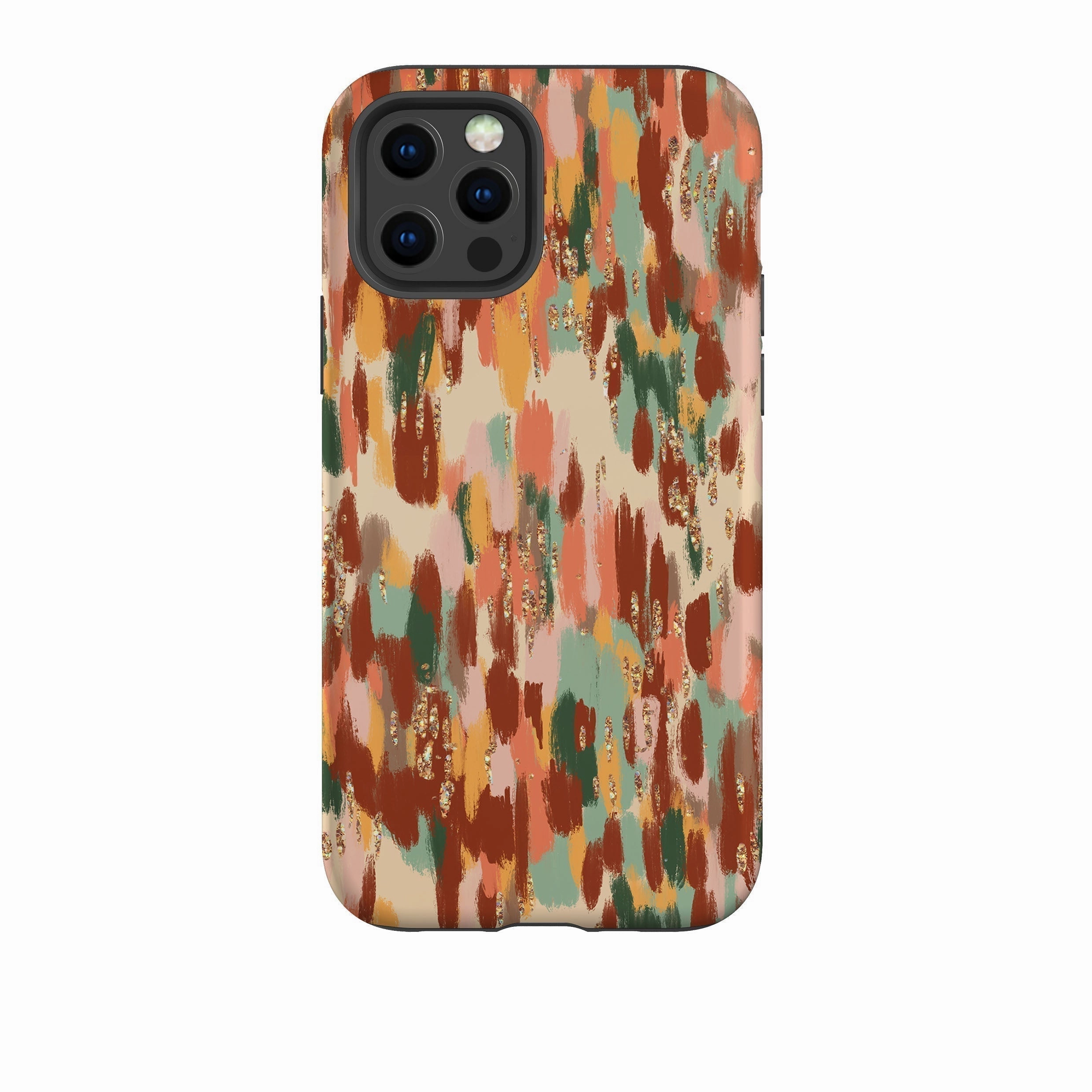 iPhone Tough Case - Autumn Drops Hard Plastic Soft Layer Texture