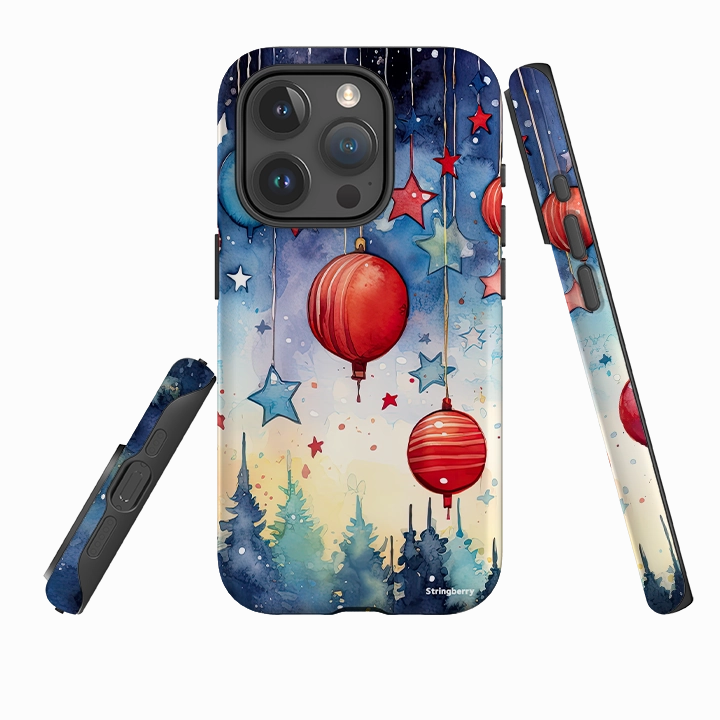 Casual Texture Lightweight Shell iPhone Tough Case - Bauble Forest