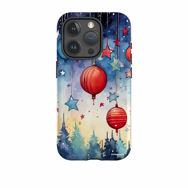 Gloss Surface iPhone Tough Case - Bauble Forest