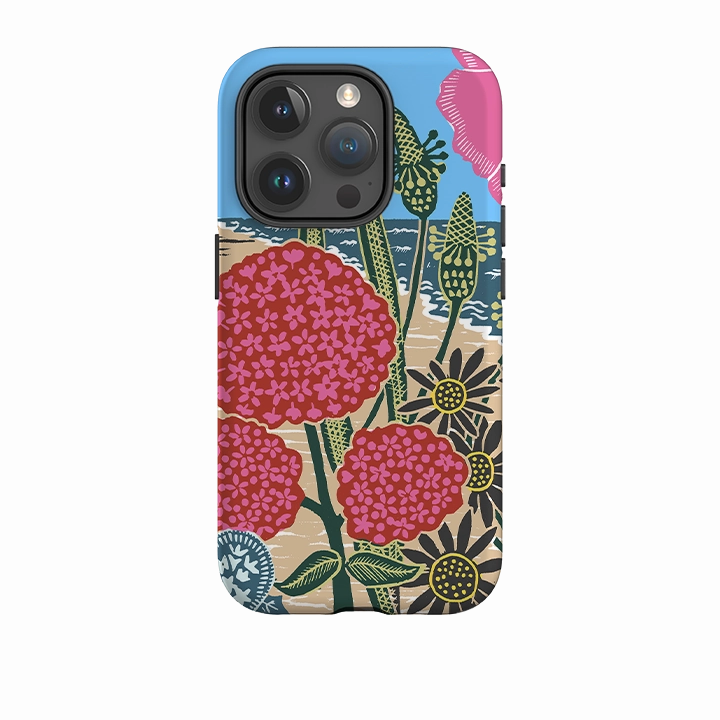 iPhone Tough Case - Beach By Kate Heiss Modern Pattern Layer Flexible Comfort