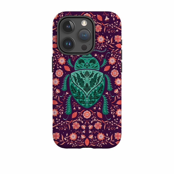 iPhone Tough Case - Beetle By Jenny Zemanek Matte Feel