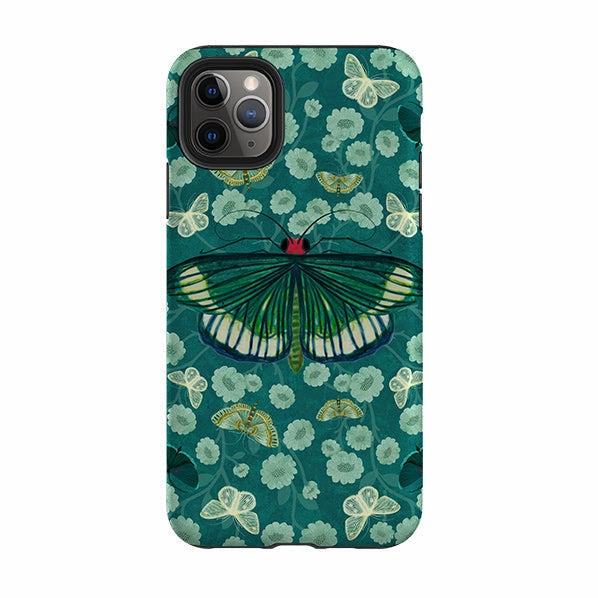 iPhone Tough Case - Big Moth 2 By Katherine Quinn Shock Absorbing Everyday Protection