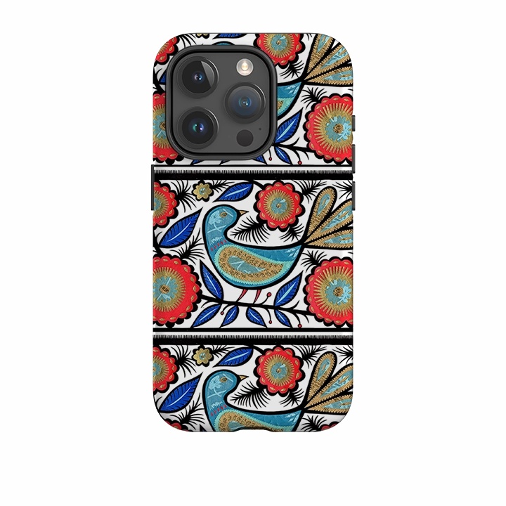 iPhone Tough Case - Bird Love By Suzy Taylor Button Cover