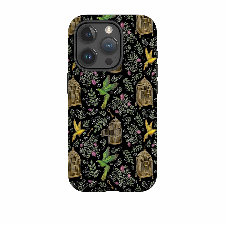 Soft coating clean design iPhone Tough Case - Birdcage By Catherine Rowe