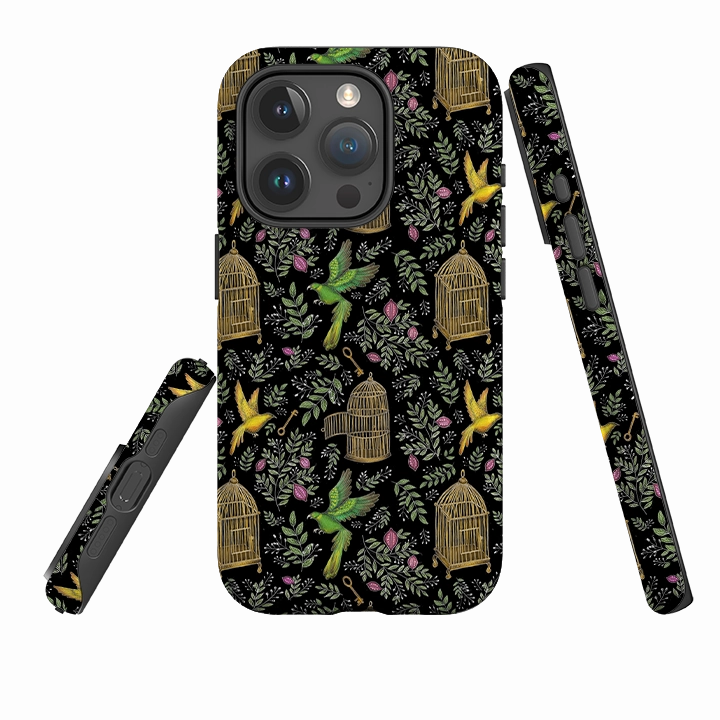 Slim Fitment iPhone Tough Case - Birdcage By Catherine Rowe