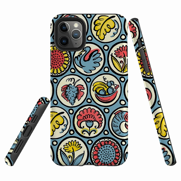 iPhone Tough Case - Birds, Fish & Fruit By Cressida Bell Luxury Grip