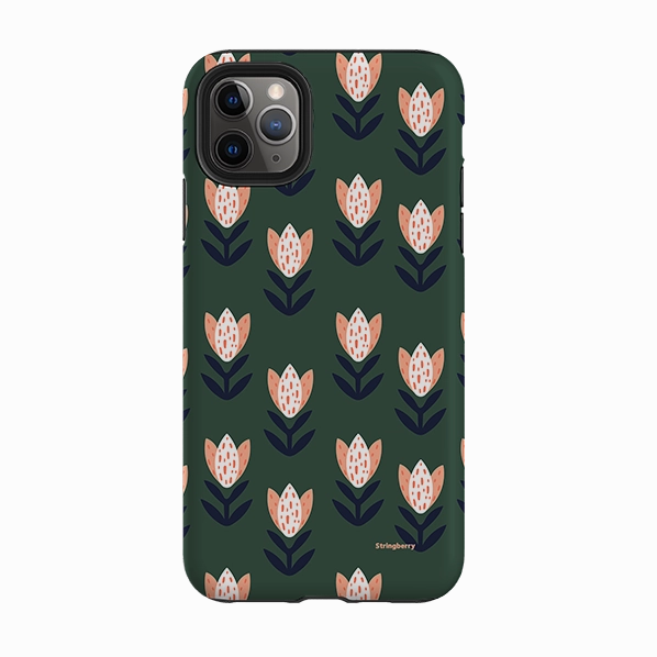 Soft Detail Stylish Grip Texture iPhone Tough Case - Blackwall